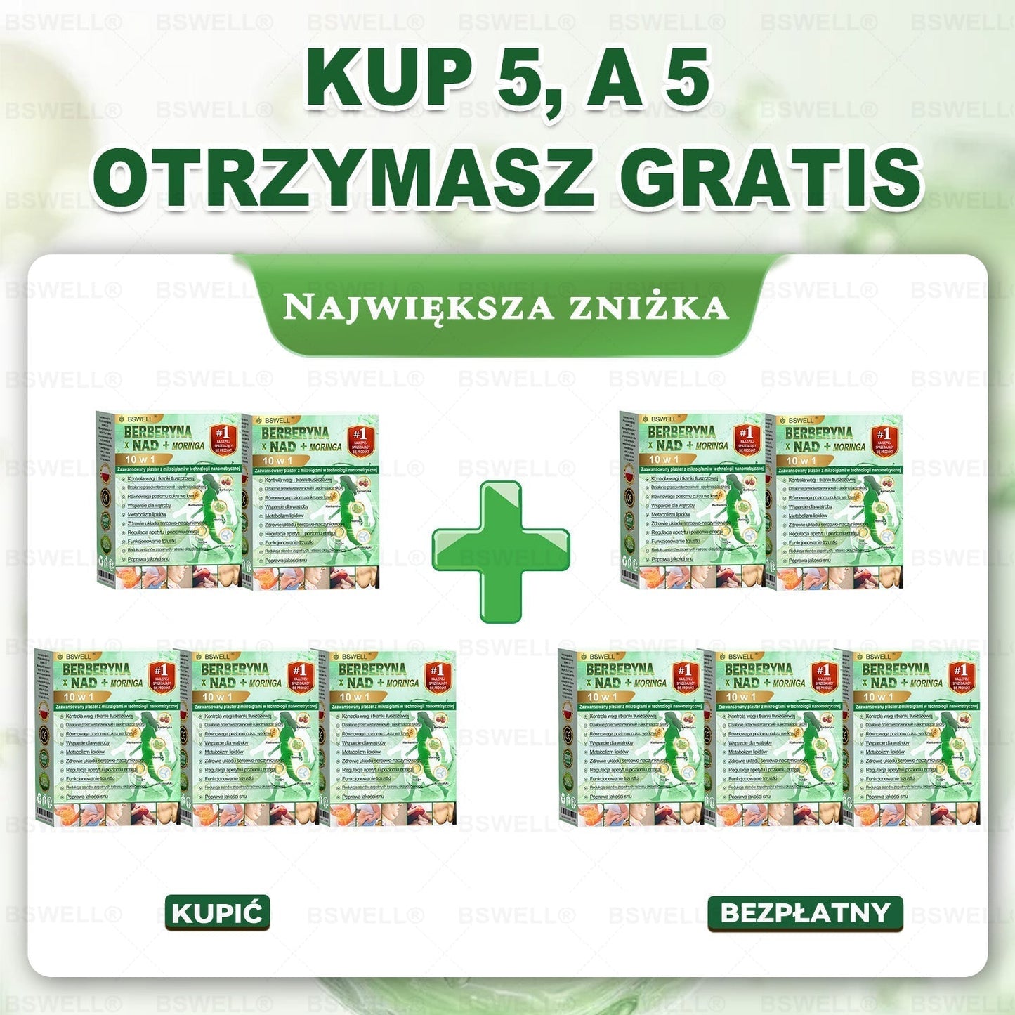 💚 BSWELL® Nano mikroigłowy plaster wyszczuplający (Raz dziennie, efekty już po 28 dniach ✅ Wspiera odchudzanie, serce, cukrzycę, sen, jelita, stawy i więcej.