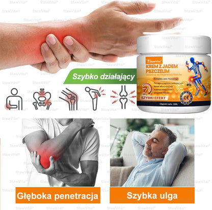 𝑺𝒕𝒂𝒘𝑽𝒊𝒕𝒂𝒍® Krem z jadem pszczelim na regenerację stawów 🏃‍♀️ (ekstrakt z pszczoły nowozelandzkiej – opracowany z myślą o osobach z problemami ze stawami i bólem stawów)