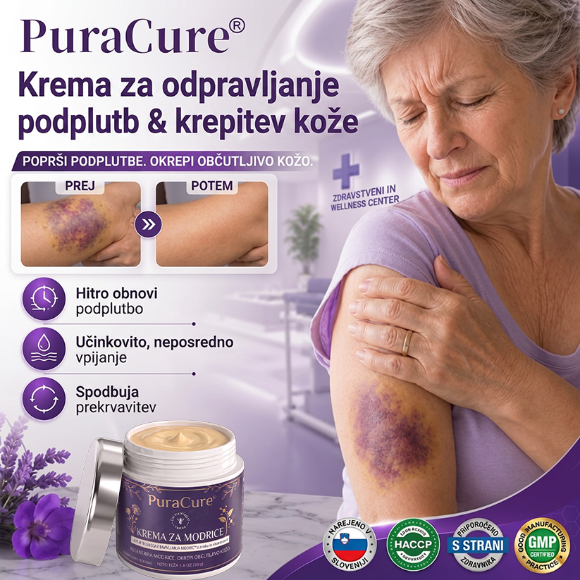 🌿👉100K+ PRODAJ 💁‍♀️ – PuraCure® Krema za obnovo modric in krepitev kože